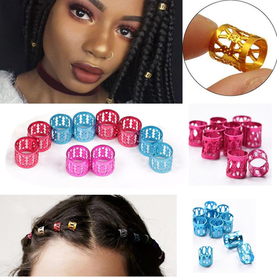 30Pcs 8MM Dreadlock Beads Adjustable Hair Braid Rings – Samson & Delilah's  Anointing Hair Weave Co.