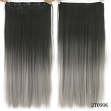 Clip in Hair Extensions Black Brown