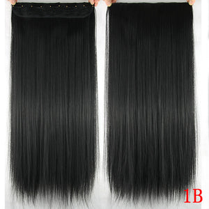 Clip in Hair Extensions Black Brown