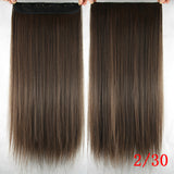 Clip in Hair Extensions Black Brown