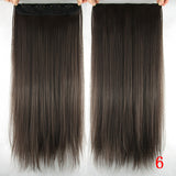 Clip in Hair Extensions Black Brown