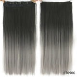 Clip in Hair Extensions Black Brown