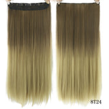 Clip in Hair Extensions Black Brown