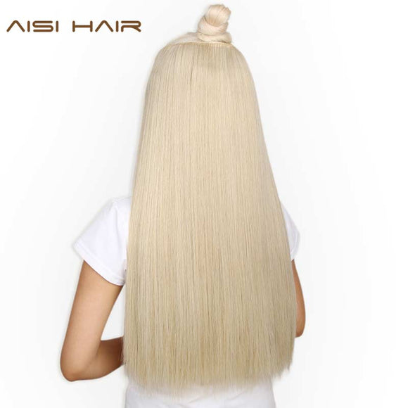 AISI HAIR 22 inch(55cm)  Long Straight Women Clip in Hair Extensions