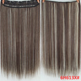 AISI HAIR 22 inch(55cm)  Long Straight Women Clip in Hair Extensions