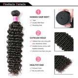 Deep Wave Brazilian Hair Weave Bundles Remy Hair