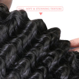 4Pcs Deep Wave Brazilian Hair Weave Bundles Remy Hair