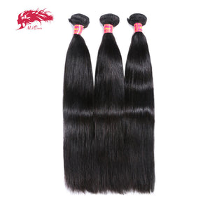 Ali Queen Hair Products Straight Brazilian Hair Weave Bundles