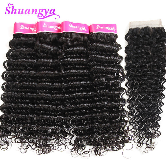 Shuangya Brazilian Deep Wave Hair Human